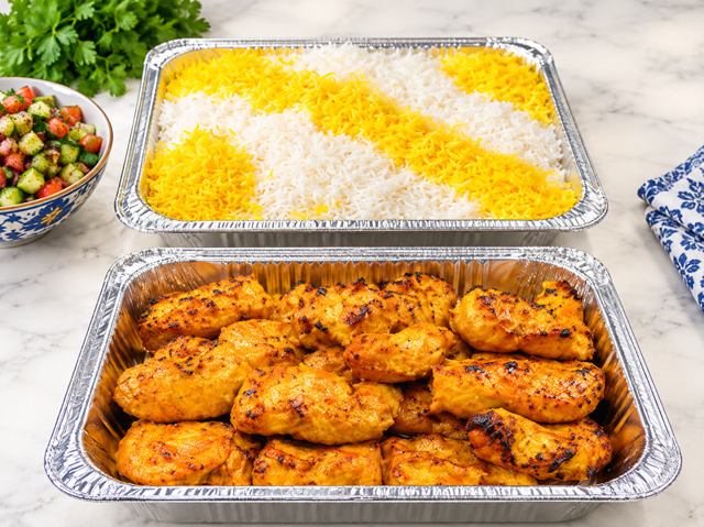 Chicken Juicy Kabob Tray.