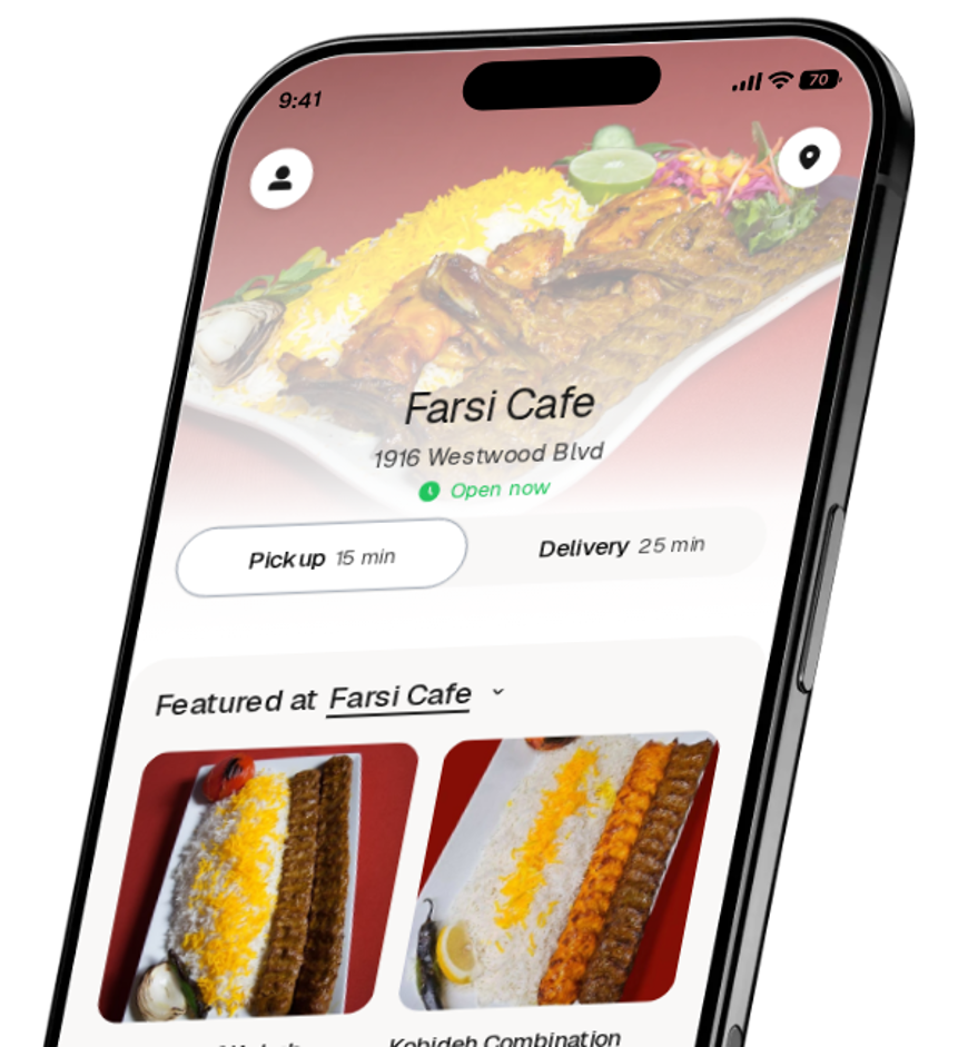 Farsi Cafe app preview