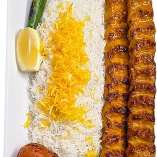 Chicken Kobideh Kabob Tray