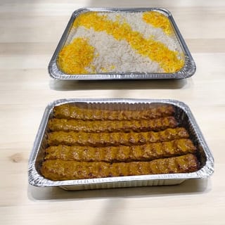 Beef Kobideh Kabob Tray